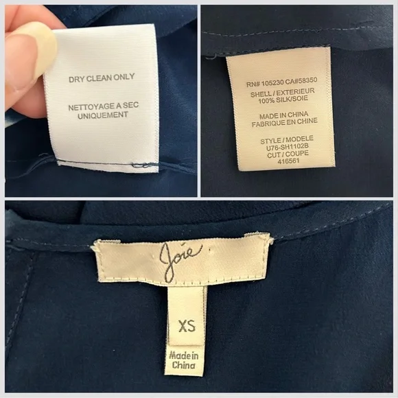 Joie Silk Tie Dye Sleeveless Scoop Neck Isidora Romper XS Ivory Beige Navy FLAWS - Picture 9 of 13